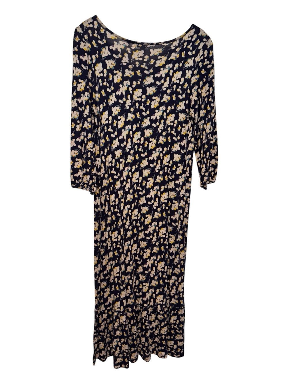 Boden Portobello Floral Midi Dress Navy Yellow White Size 6L whimsical ditsy - Picture 3 of 4